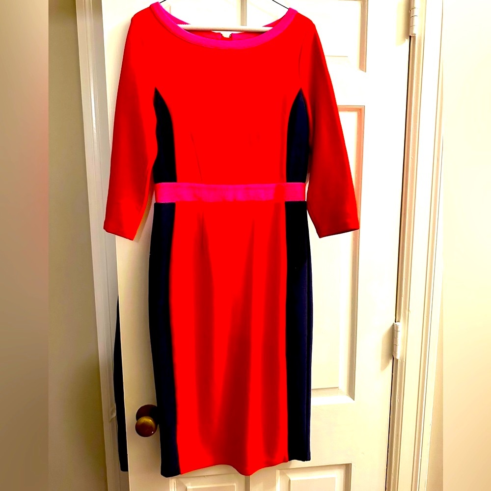 Boden- size 6 color block dress.
